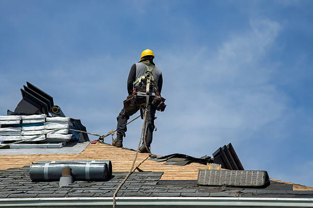 Professional Roof Replacement technician working in Dillsboro, IN
